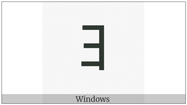 Halfwidth Katakana Letter Yo on various operating systems