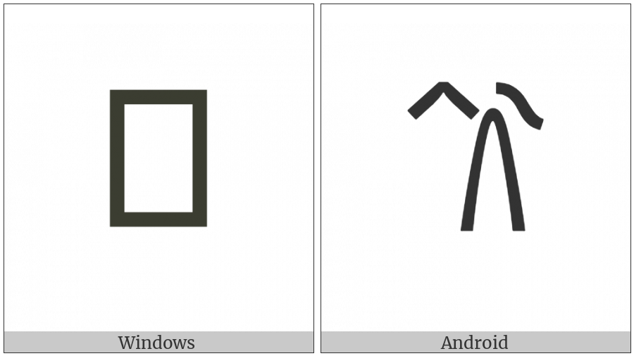 Linear B Ideogram B107F She-Goat on various operating systems