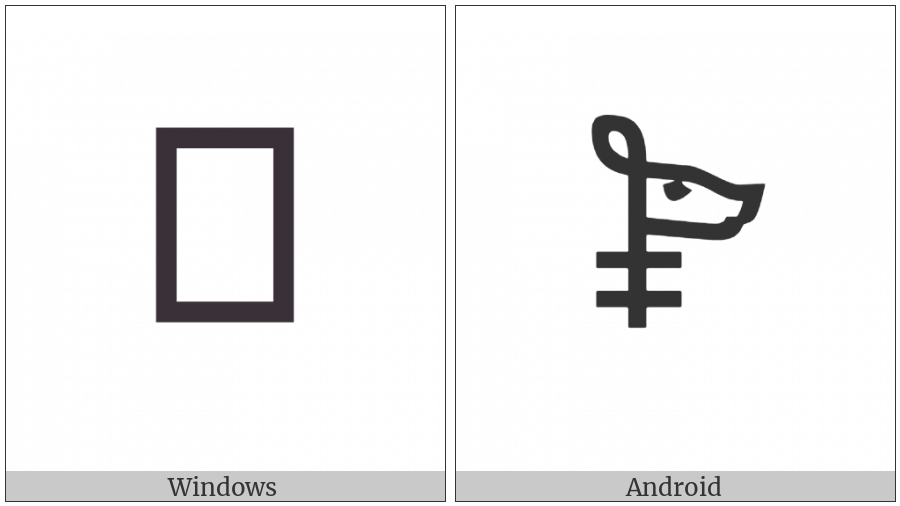 Linear B Ideogram B108M Boar on various operating systems