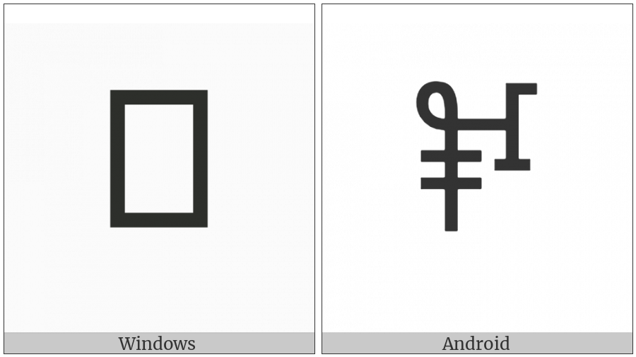 Linear B Ideogram B109M Bull on various operating systems