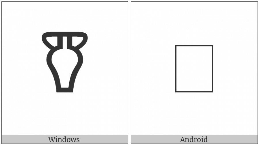 Linear B Ideogram Vessel B209 on various operating systems
