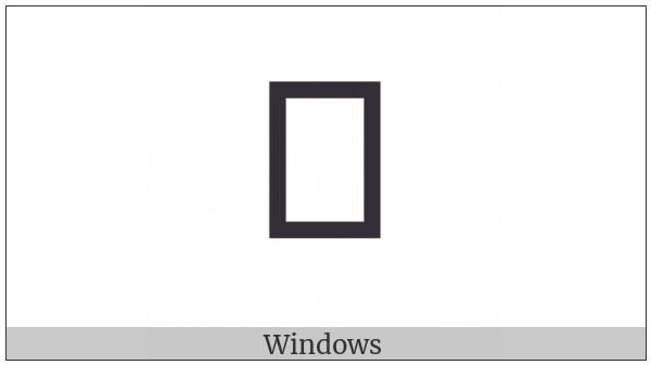 Lycian Letter B on various operating systems