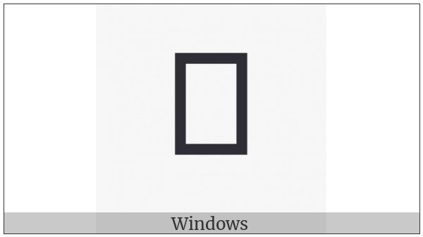 Lycian Letter Q on various operating systems