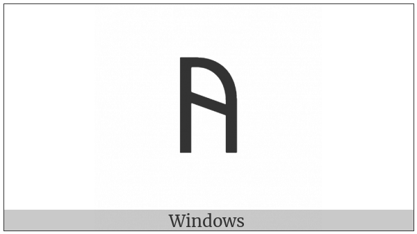 Old Italic Letter A on various operating systems