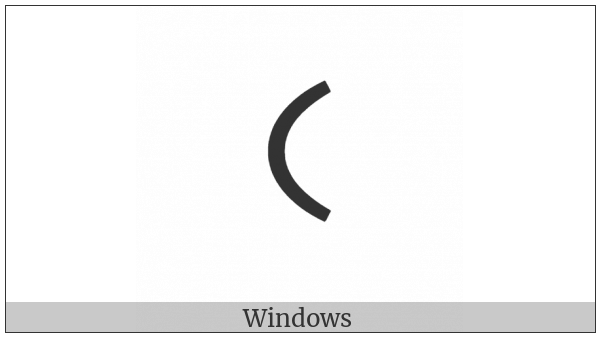 Old Italic Letter Ke on various operating systems