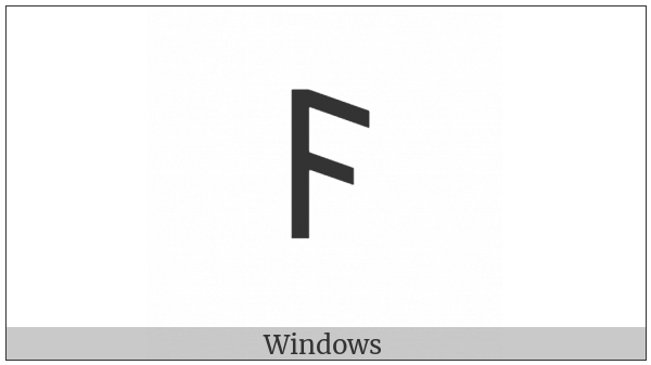 Old Italic Letter Ve on various operating systems