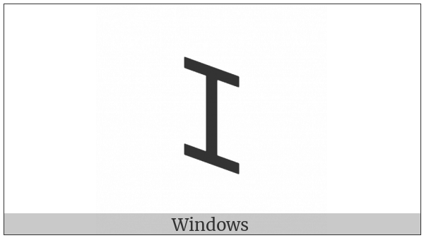 Old Italic Letter Ze on various operating systems