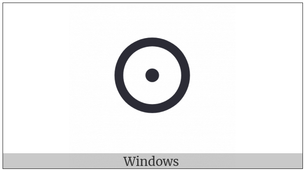 Old Italic Letter O on various operating systems