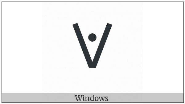 Old Italic Letter Uu on various operating systems