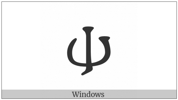 Gothic Letter Thiuth on various operating systems