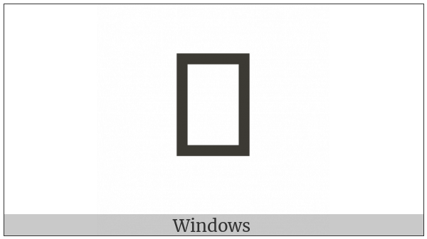Old Permic Letter E on various operating systems