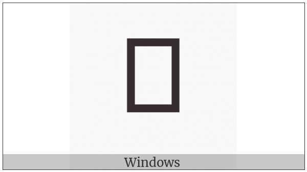 Old Permic Letter Dzita on various operating systems