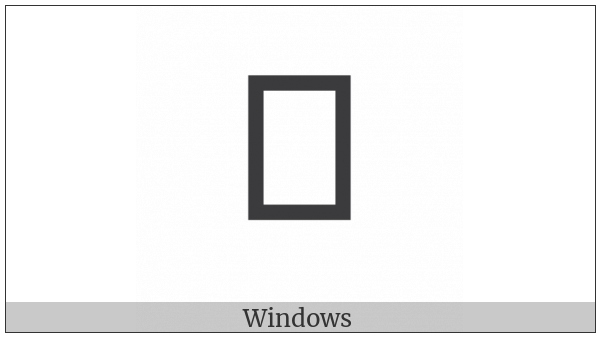 Ugaritic Letter Delta on various operating systems