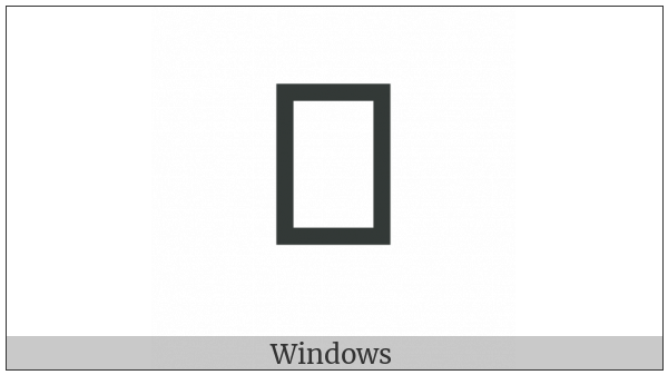 Old Persian Sign Ga on various operating systems