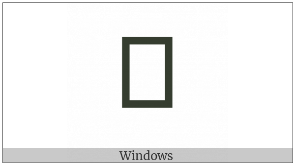 Old Persian Sign Fa on various operating systems
