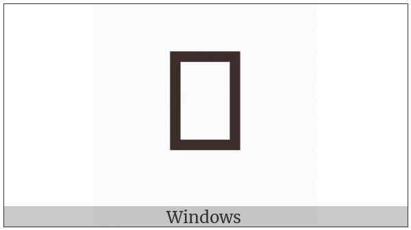 Deseret Capital Letter Short A on various operating systems