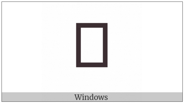 Shavian Letter Gag on various operating systems