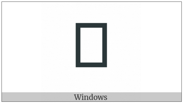 Buginese Letter Nra on various operating systems