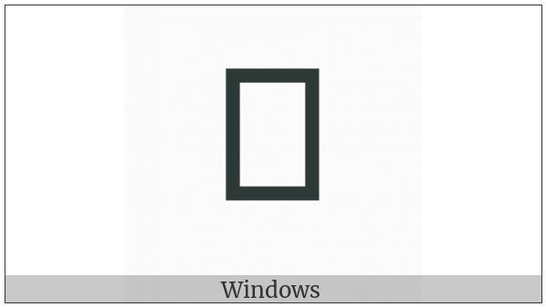 Shavian Letter Yew on various operating systems