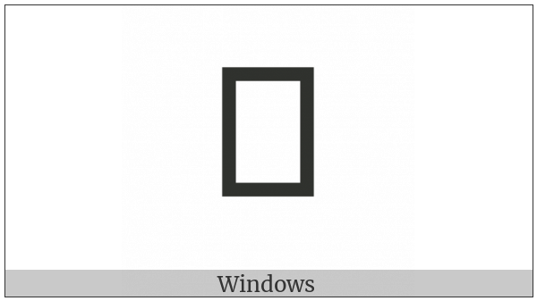 Osmanya Letter Ya on various operating systems