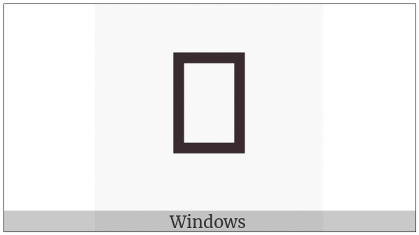 Osage Capital Letter Tsha on various operating systems