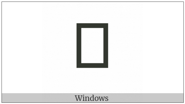 Osage Small Letter Cha on various operating systems