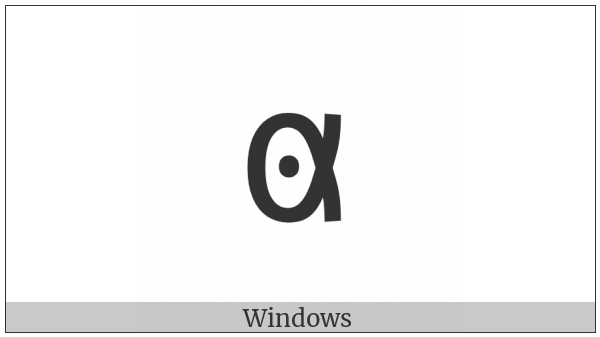 Osage Small Letter Ein on various operating systems