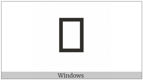 Caucasian Albanian Letter Aor on various operating systems
