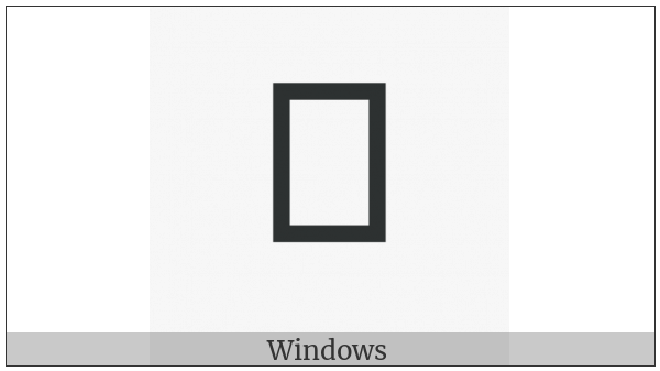 Caucasian Albanian Letter Chat on various operating systems