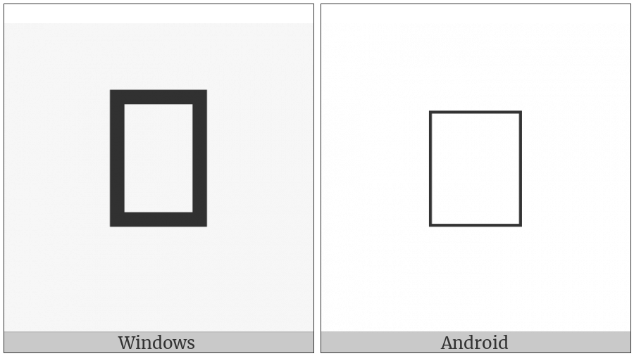 Linear A Sign Ab013 on various operating systems