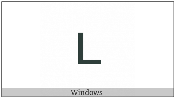 Latin Letter Small Capital L on various operating systems