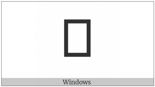 Tai Tham Letter High Fa on various operating systems