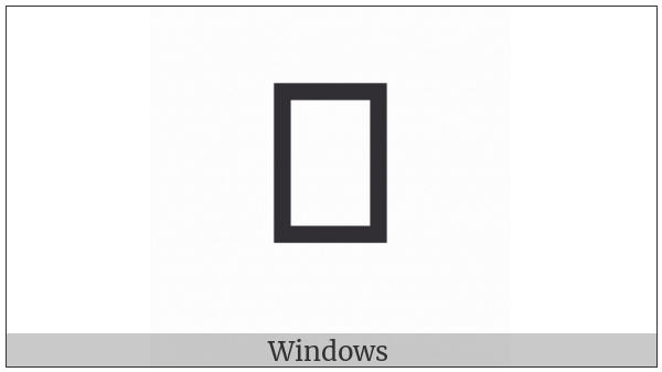 Tai Tham Letter Low Fa on various operating systems