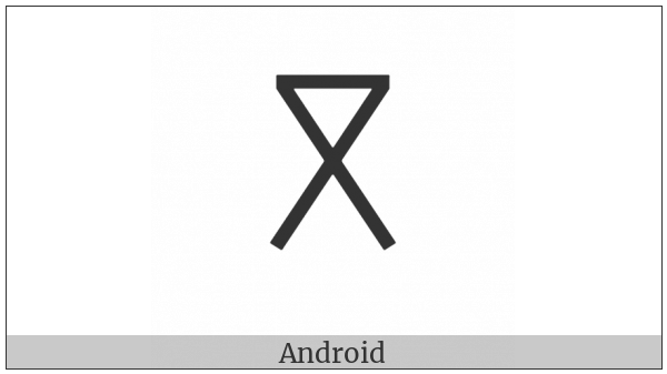 Linear A Sign A318 on various operating systems