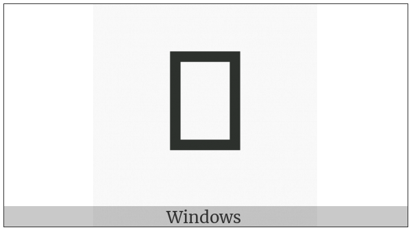 Tai Tham Consonant Sign Low Pa on various operating systems