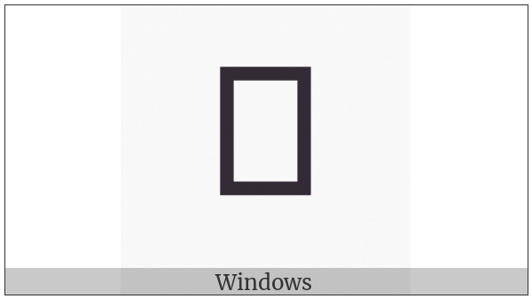 Cypriot Syllable Ma on various operating systems