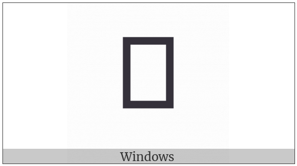 Cypriot Syllable No on various operating systems