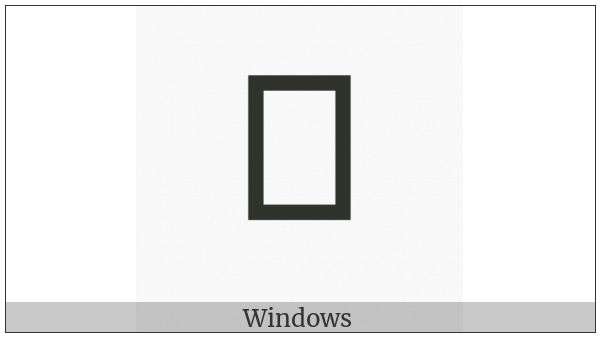 Palmyrene Letter Kaph on various operating systems