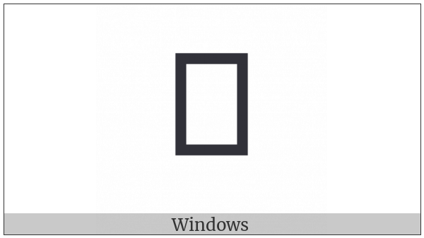 Nabataean Letter Zayin on various operating systems