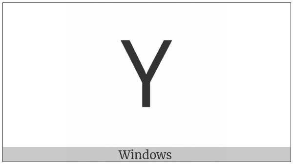 Phoenician Letter Wau on various operating systems