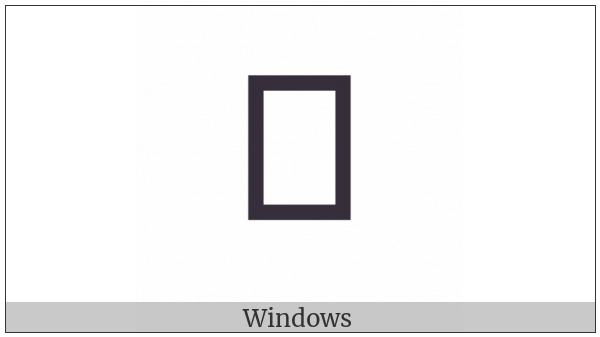 Lydian Letter F on various operating systems