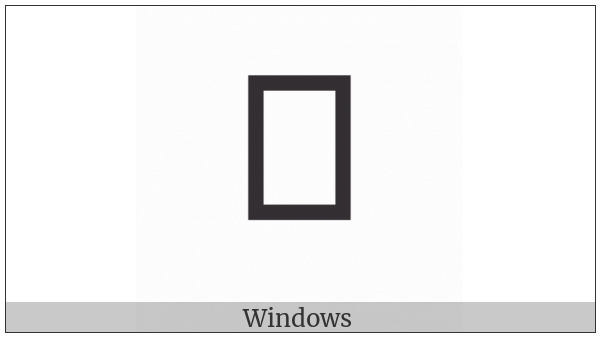 Meroitic Hieroglyphic Letter Na-2 on various operating systems