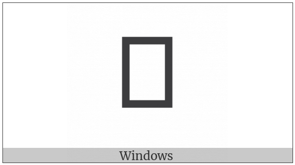 Meroitic Cursive Number Six Hundred on various operating systems