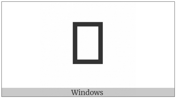 Meroitic Cursive Number Six Thousand on various operating systems