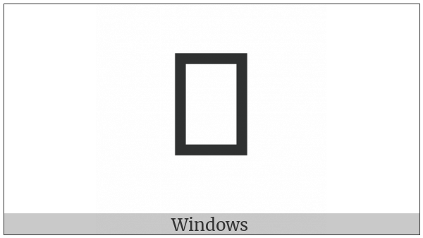 Meroitic Cursive Number Eighty Thousand on various operating systems