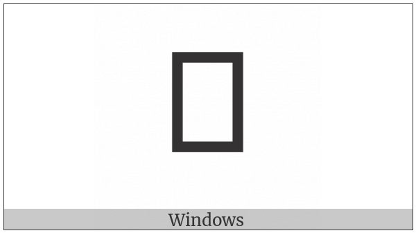 Meroitic Cursive Number Three Hundred Thousand on various operating systems