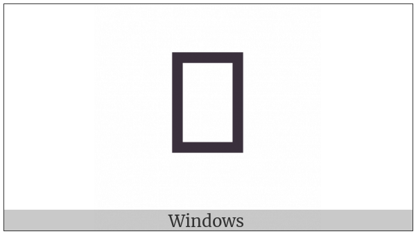 Kharoshthi Vowel Sign Vocalic R on various operating systems