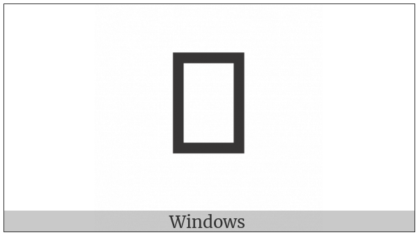 Kharoshthi Letter Ka on various operating systems