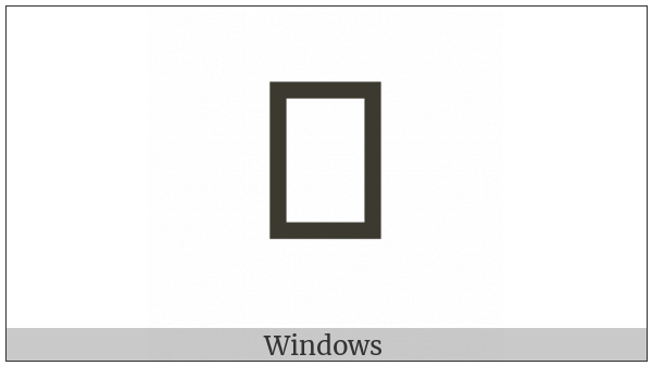 Kharoshthi Letter Ddha on various operating systems