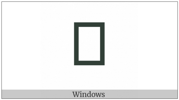 Kharoshthi Letter Kka on various operating systems